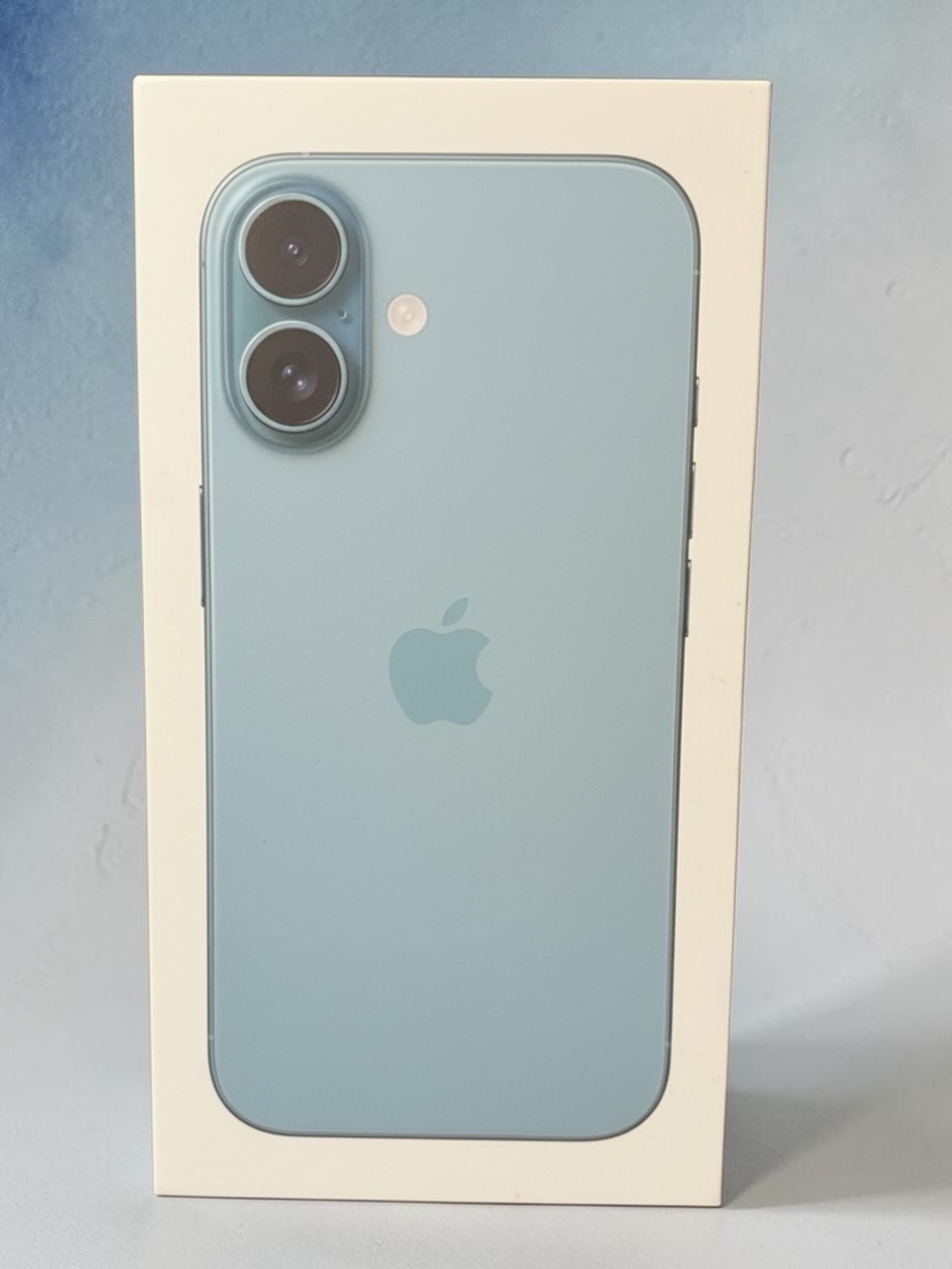 Empty Apple iPhone 16 Box Only - Teal 128GB (No Phone)